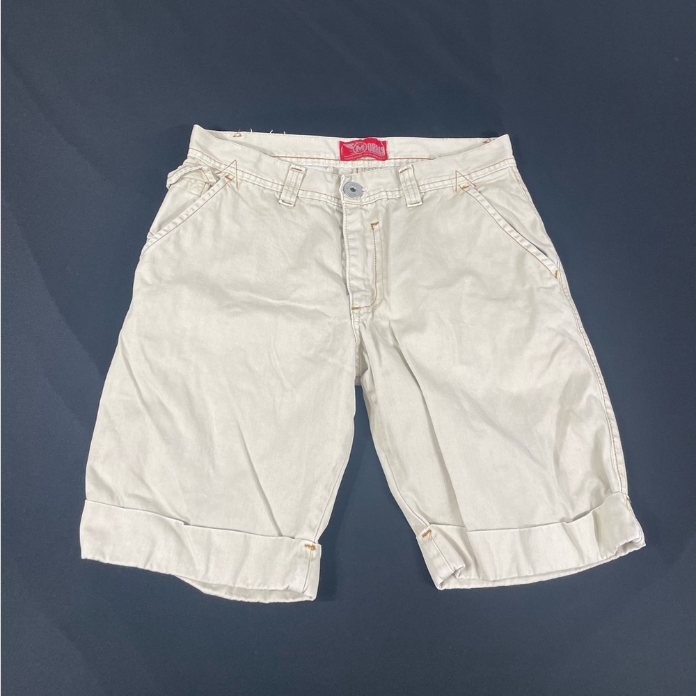 Morris Mens Beige Cotton Chino Shorts Size 32